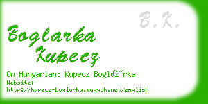 boglarka kupecz business card